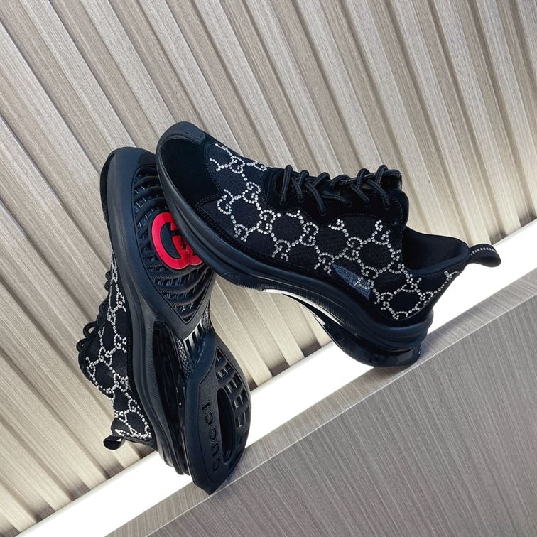 GUCCI RUN GG CRYSTAL SNEAKER - GCC012