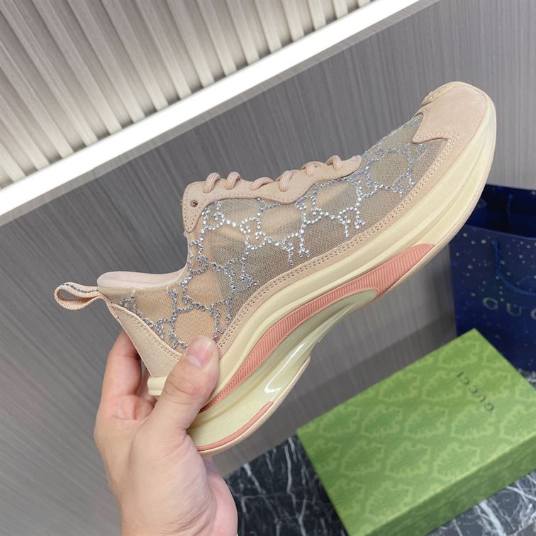 GUCCI RUN GG CRYSTAL SNEAKER - GCC013