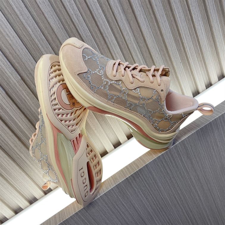 GUCCI RUN GG CRYSTAL SNEAKER - GCC013