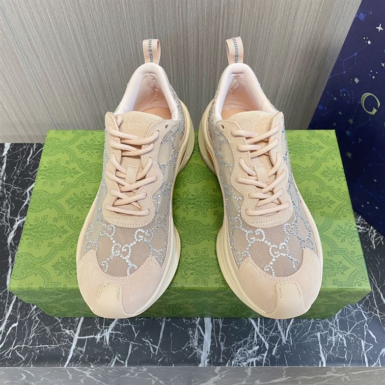 GUCCI RUN GG CRYSTAL SNEAKER - GCC013
