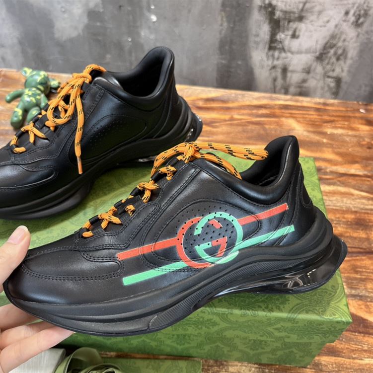 GUCCI RUN SIDE-STRIPE SNEAKERS - GCC095