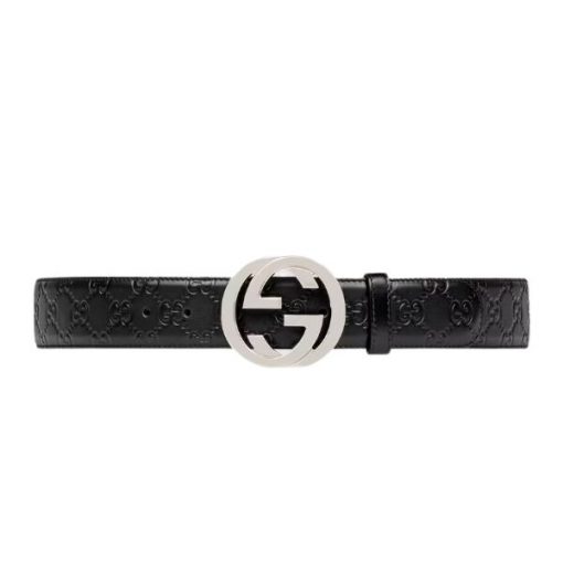 GUCCI SIGNATURE LEATHER BELT - GB007