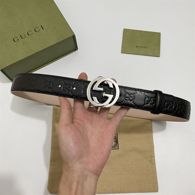 GUCCI SIGNATURE LEATHER BELT - GB007