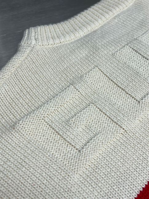 GUCCI STRIPED COTTON-WOOL KNITTED JUMPER - GCK047