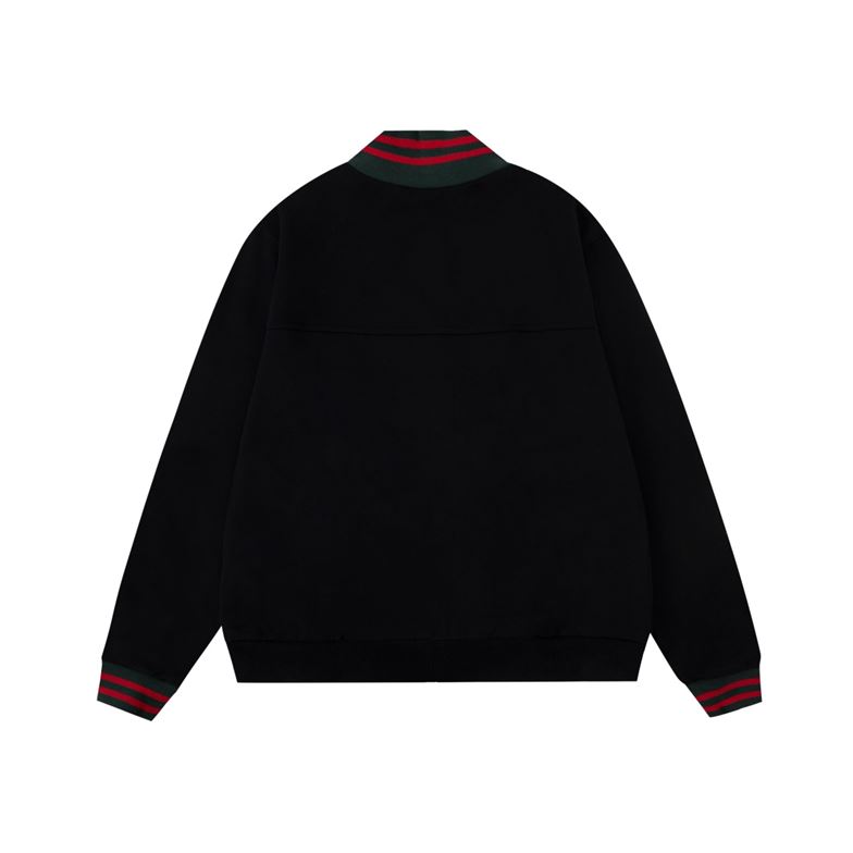 GUCCI WEB STRIPE COTTON JERSEY JACKET - GCJ023