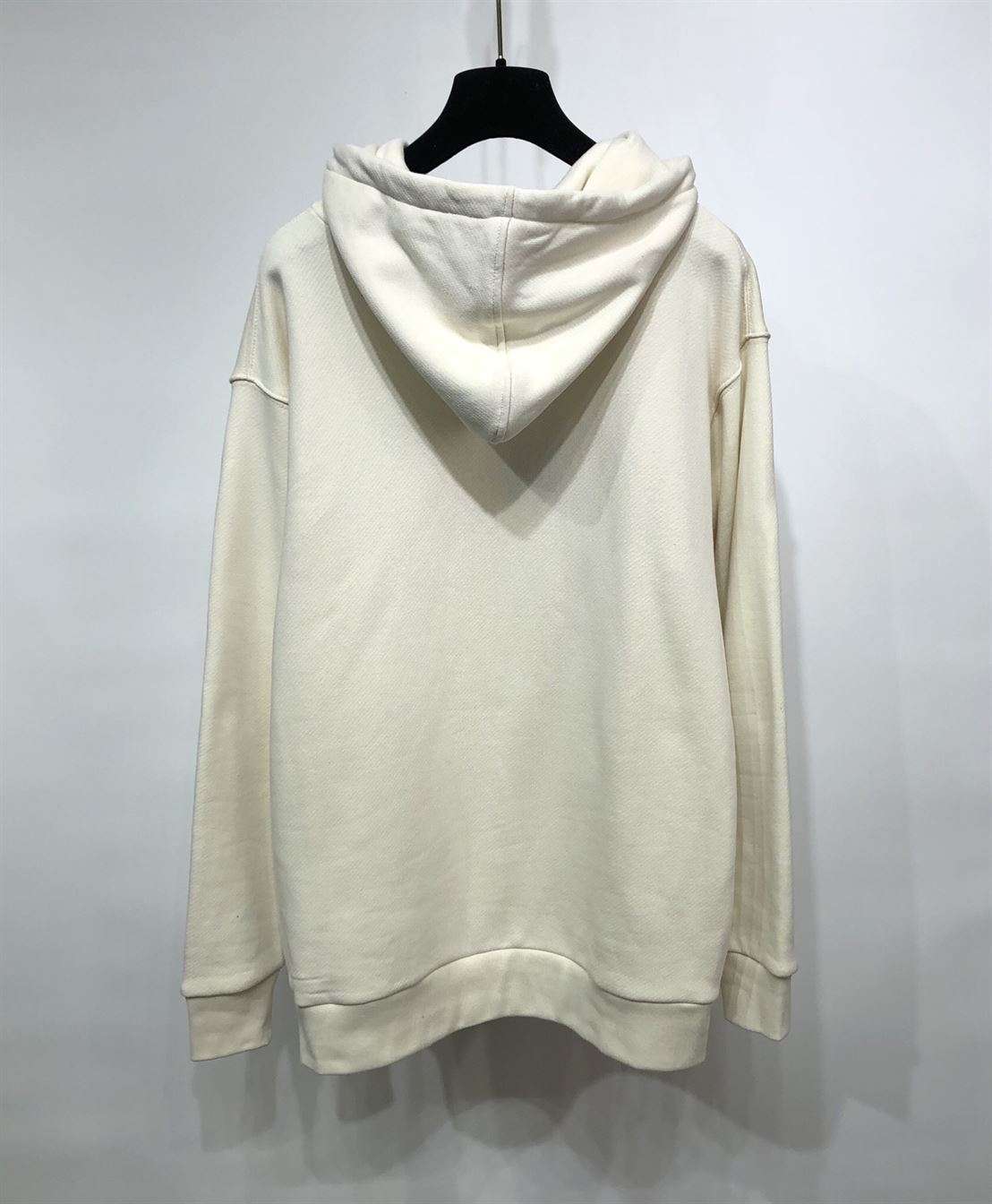 GUCCI WHITE VINTAGE LOGO COTTON SWEATSHIRT HOODED - GCK001