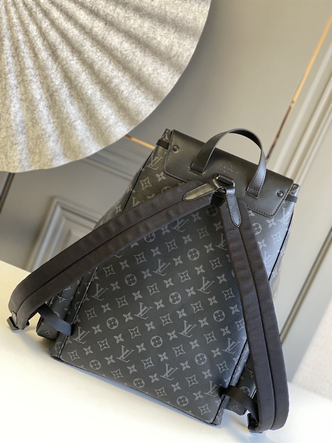 LOUIS VUITTON BACKPACK TRIO MONOGRAM ECLIPSE CANVAS - LVB006