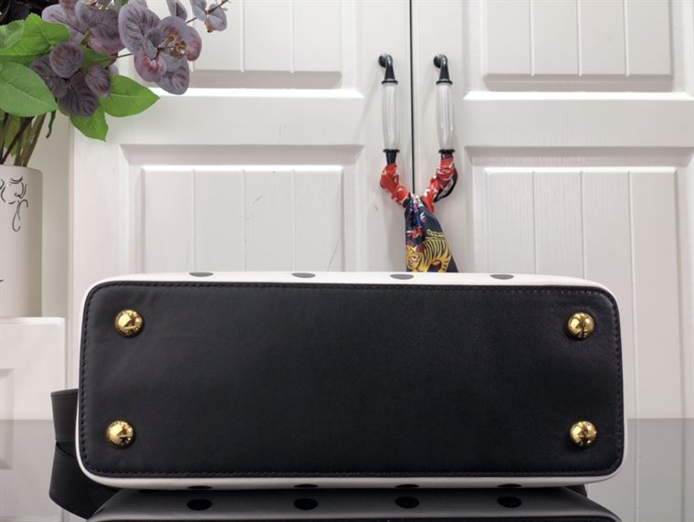 LOUIS VUITTON CAPUCINES MM White And Black