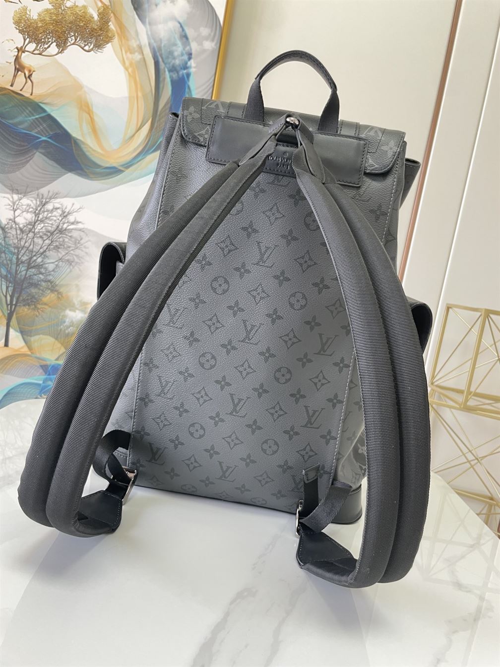 LOUIS VUITTON CHRISTOPHER BACKPACK MONOGRAM ECLIPSE - LVB023