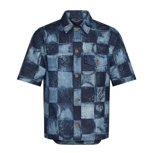 LOUIS VUITTON DAMIER SALT PRINT SHORT SLEEVE SHIRT - LVTS060