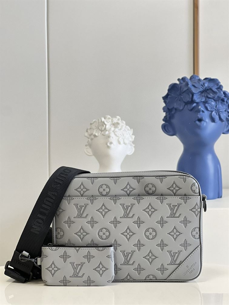 LOUIS VUITTON DUO MESSENGER BAG IN ANTHRACITE GREY - LVB002