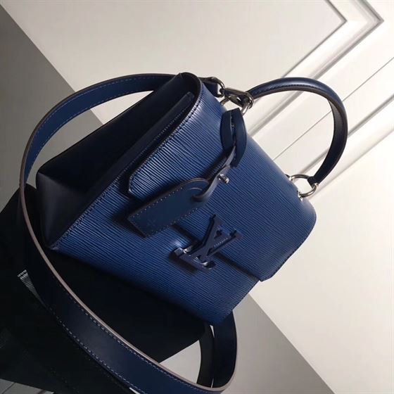 LOUIS VUITTON GRENELLE PM EPI LEATHER BLUE