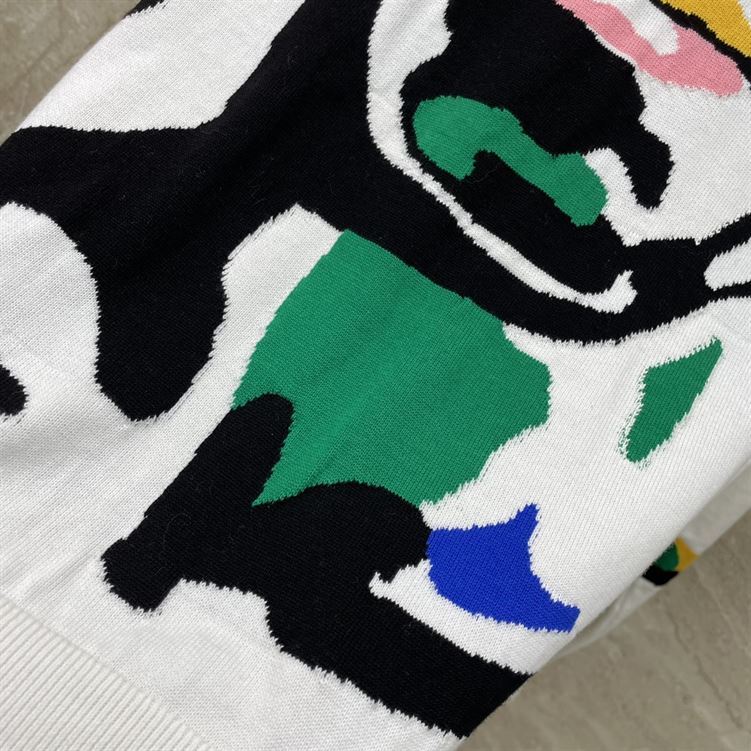 LOUIS VUITTON INTARSIA CASHMERE WOOL CREWNECK - LVH056