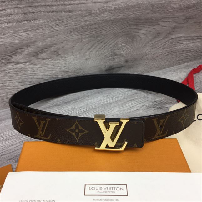 LOUIS VUITTON LV INITIALES 30MM REVERSIBLE BELT MONOGAM - LBE082