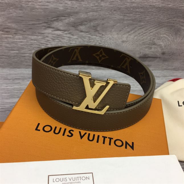 LOUIS VUITTON LV INITIALES 30MM REVERSIBLE BELT MONOGAM - LBE084