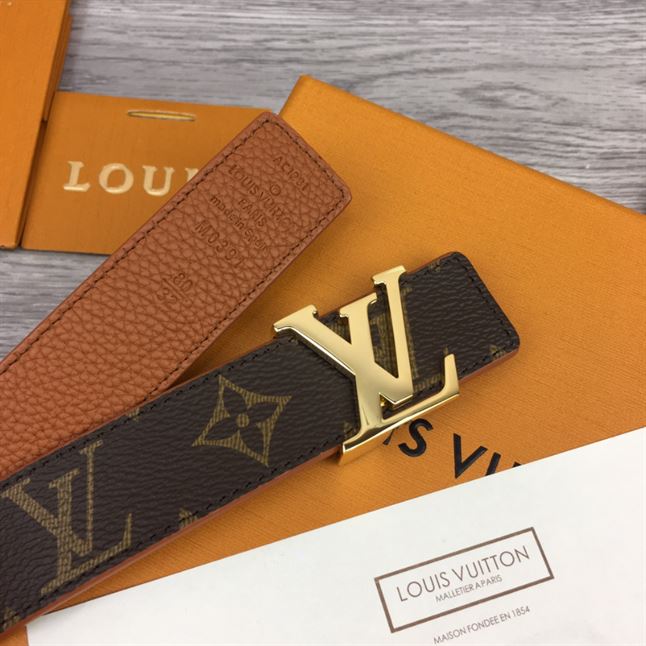 LOUIS VUITTON LV INITIALES 30MM REVERSIBLE BELT MONOGAM - LBE085