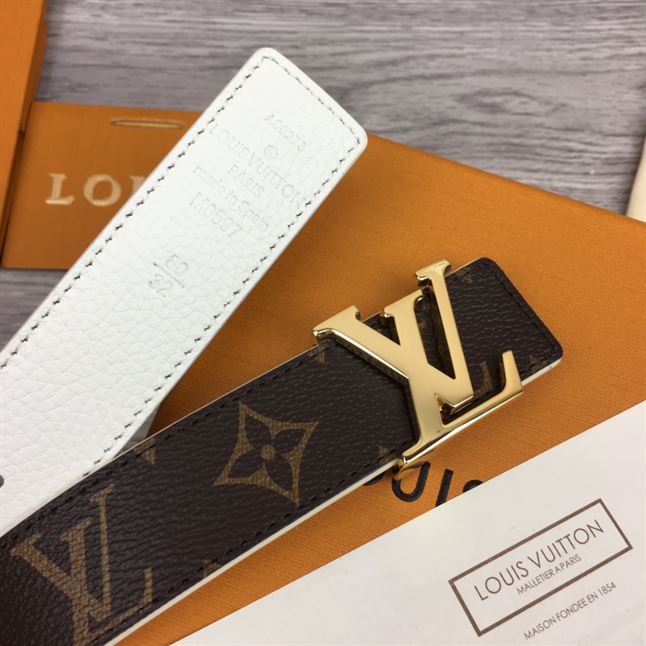 LOUIS VUITTON LV INITIALES 30MM REVERSIBLE BELT MONOGAM - LBE087