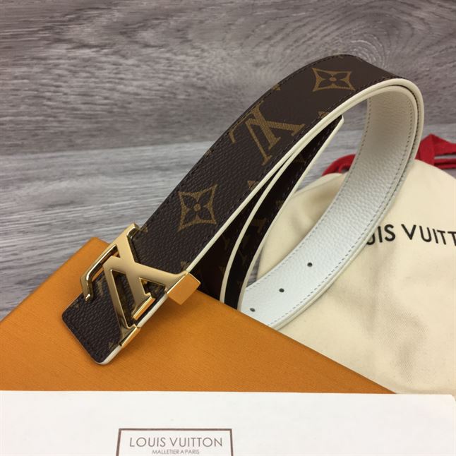 LOUIS VUITTON LV INITIALES 30MM REVERSIBLE BELT MONOGAM - LBE087
