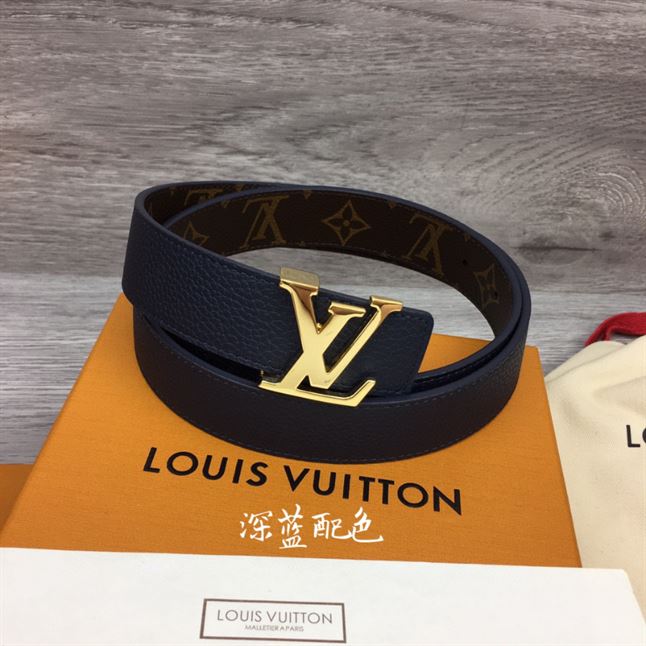LOUIS VUITTON LV INITIALES 30MM REVERSIBLE BELT MONOGAM - LBE089