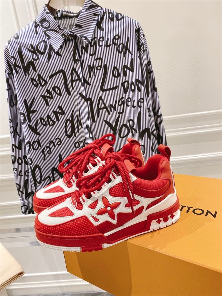LOUIS VUITTON LV SKATE SNEAKER IN RED - LVS147