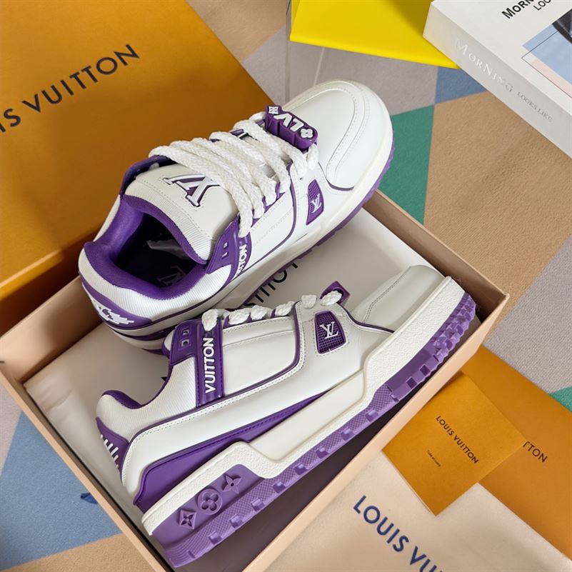 LOUIS VUITTON LV TRAINER MAXI SNEAKER VIOLET - LVS199