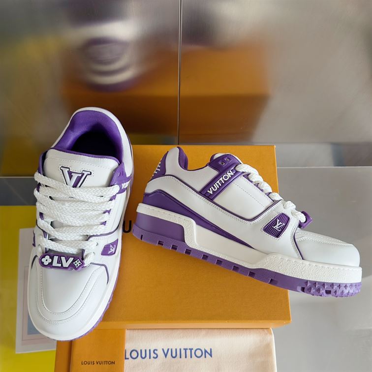 LOUIS VUITTON LV TRAINER MAXI SNEAKER VIOLET - LVS199