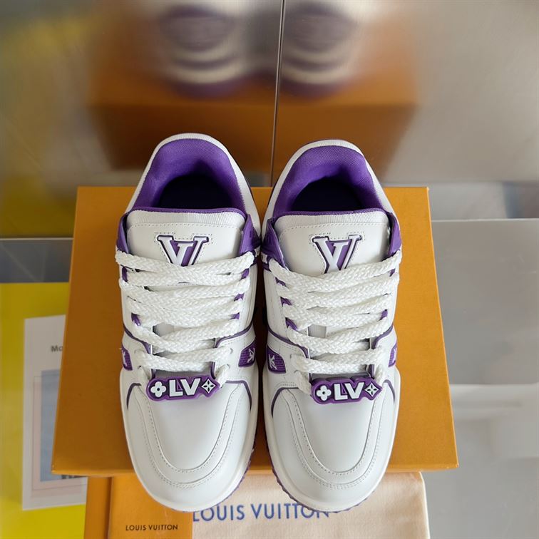 LOUIS VUITTON LV TRAINER MAXI SNEAKER VIOLET - LVS199