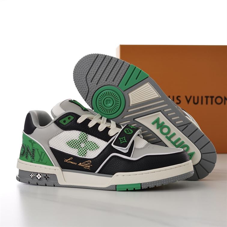 LOUIS VUITTON LV TRAINER SNEAKER GREEN - LVS181
