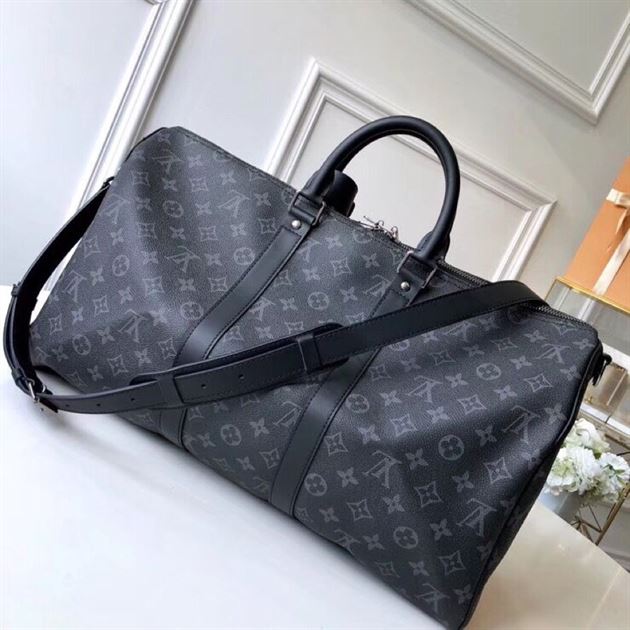 LOUIS VUITTON MONOGRAM ECLIPSE KEEPALL BANDOULIERE 55 - LVB005
