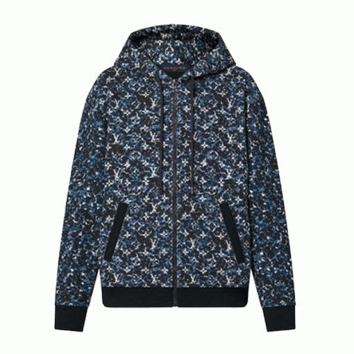 LOUIS VUITTON MONOGRAM ZIP THROUGH COTTON HOODIE - LVH057