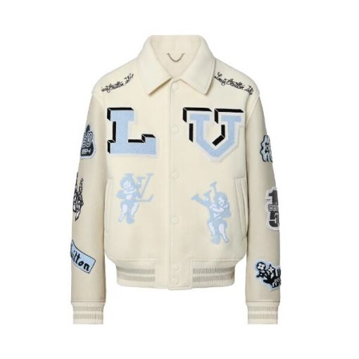LOUIS VUITTON MULTI PATCHES MIXED LEATHER VARSITY BLOUSON - LVC014