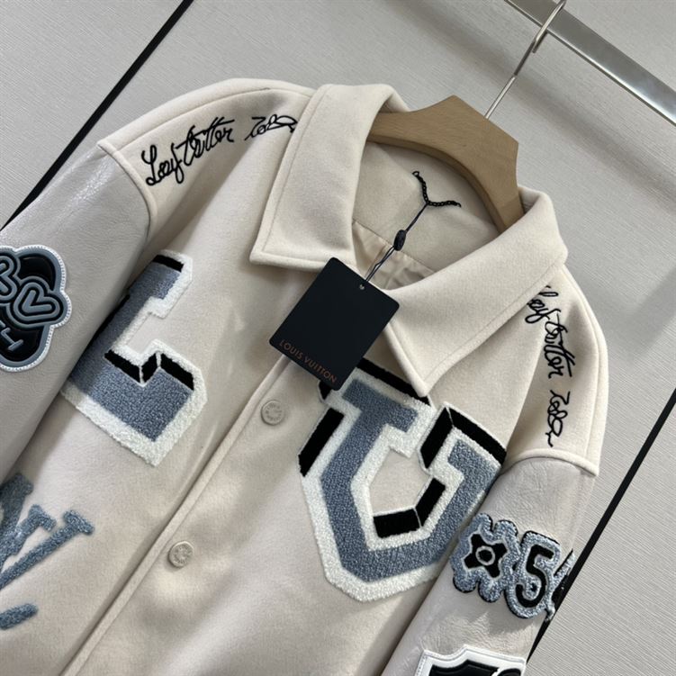 LOUIS VUITTON MULTI PATCHES MIXED LEATHER VARSITY BLOUSON - LVC014