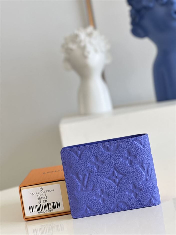 LOUIS VUITTON MULTIPLE WALLET IN BLUE