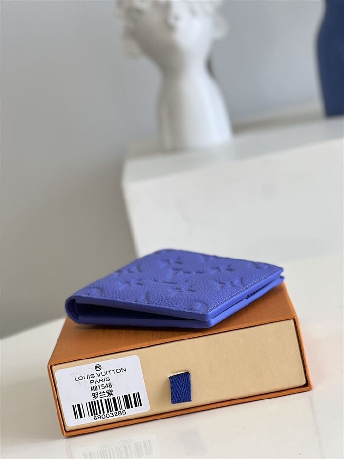 LOUIS VUITTON MULTIPLE WALLET IN BLUE