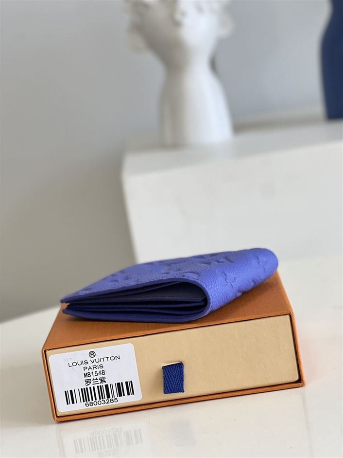 LOUIS VUITTON MULTIPLE WALLET IN BLUE