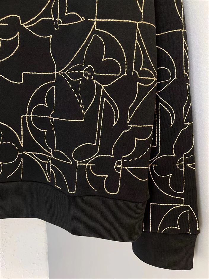 LOUIS VUITTON MUSIC LINE EMBROIDERED CREWNECK - LVH031