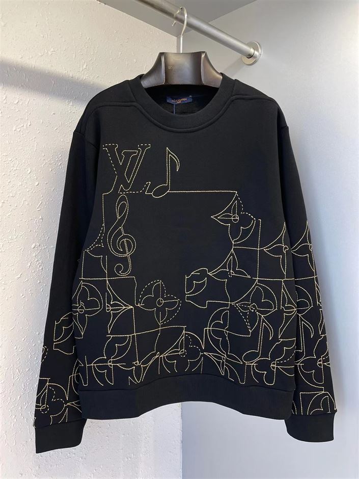 LOUIS VUITTON MUSIC LINE EMBROIDERED CREWNECK - LVH031