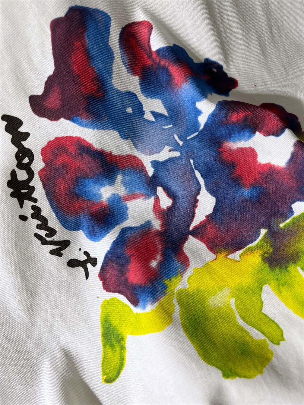 LOUIS VUITTON PRINTED FLOWER DROP SHOULDERS TEE - LVTS008