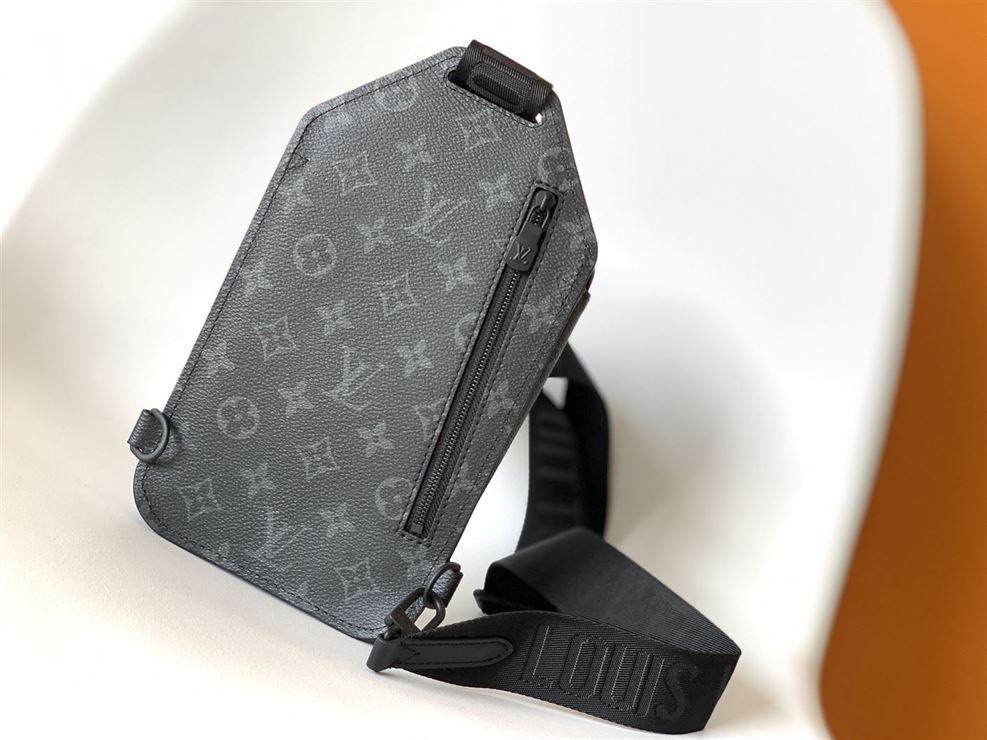 LOUIS VUITTON SAUMUR SLINGBAG MONOGRAM ECLIPSE COATED CANVAS - LVB010