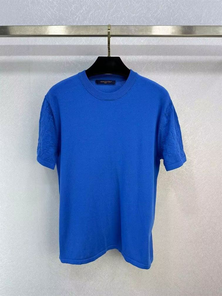 LOUIS VUITTON SHORT-SLEEVED SIGNATURE CREWNECK - LVTS069