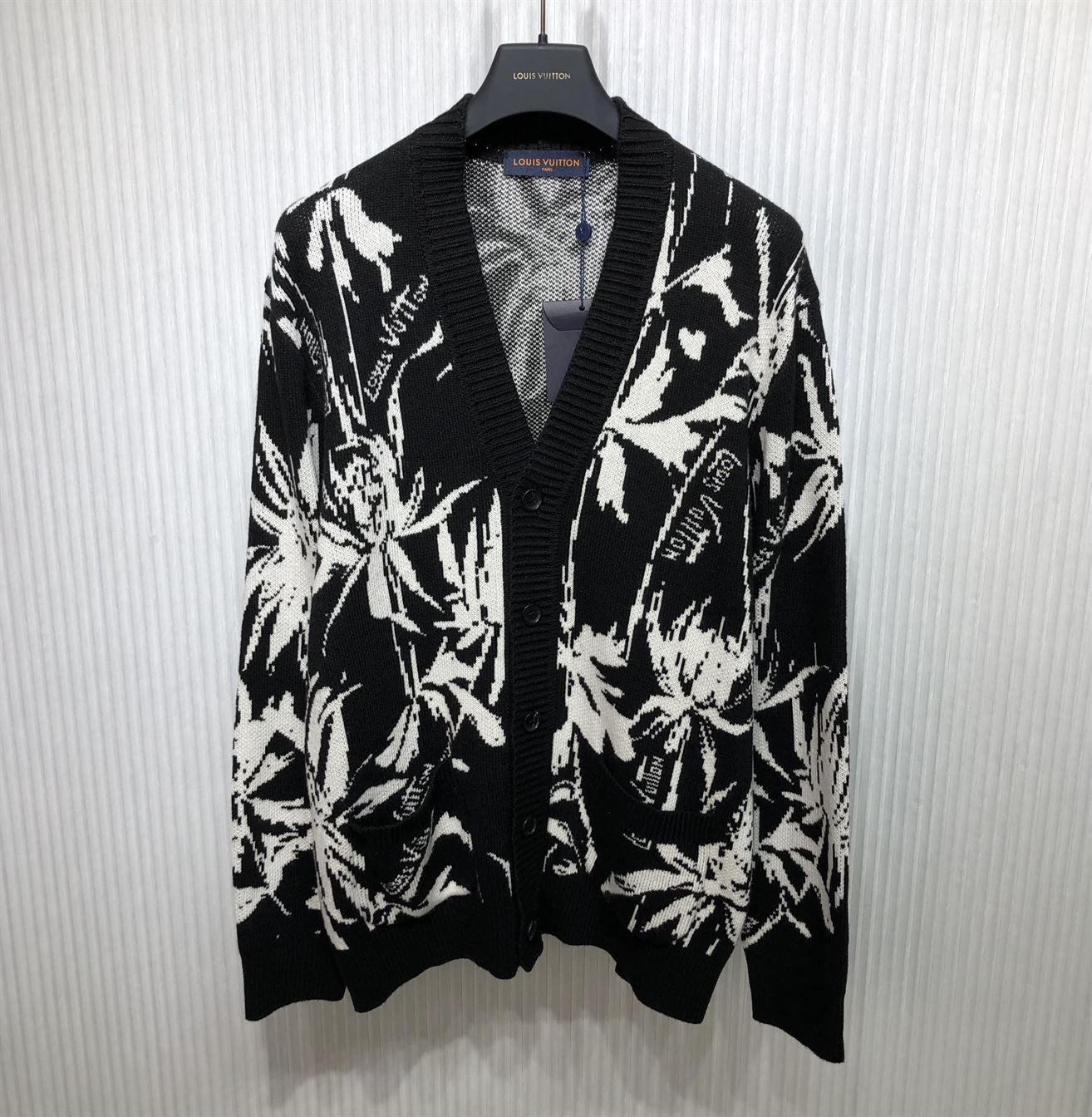 LOUIS VUITTON THISTLE JACQUARD CARDIGAN - LVH049