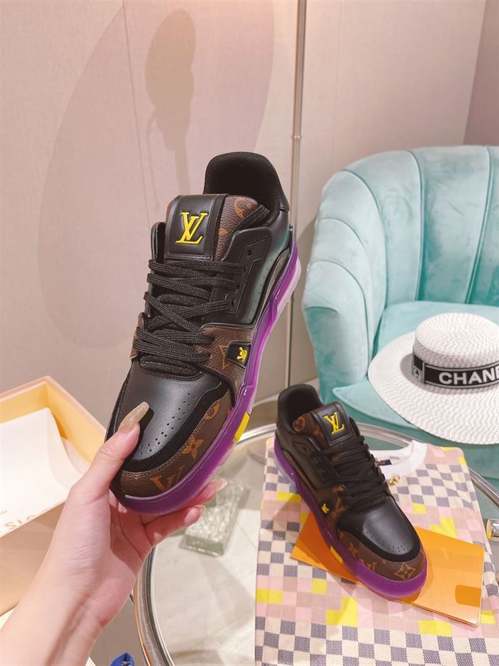 LOUIS VUITTON TRAINER MONOGRAM PURPLE - LVS130