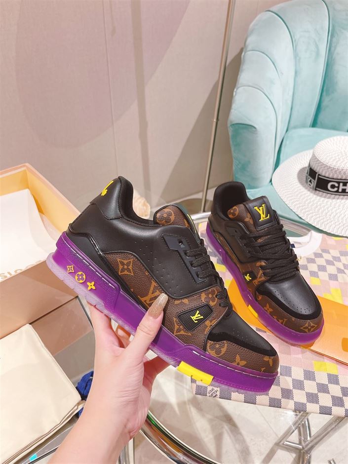LOUIS VUITTON TRAINER MONOGRAM PURPLE - LVS130