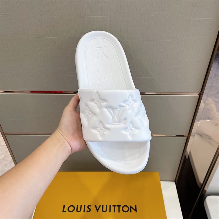 LOUIS VUITTON WATERFRONT MULE WHITE - LVSD044