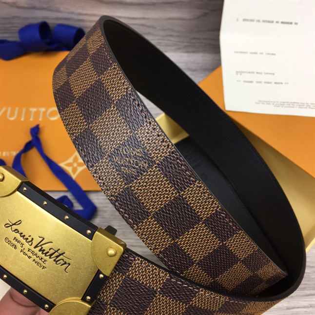 LV DAMIER EBENE NEO TRUNK 40MM REVERSIBLE BELT - LBE066