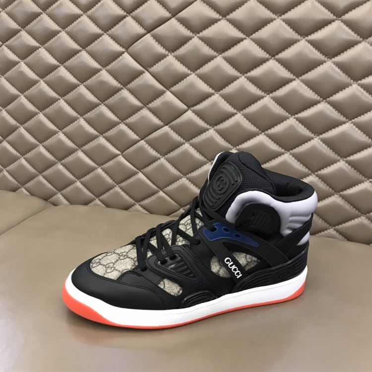 MEN'S GUCCI BASKET SNEAKER IN BLACK DEMETRA - GCC002