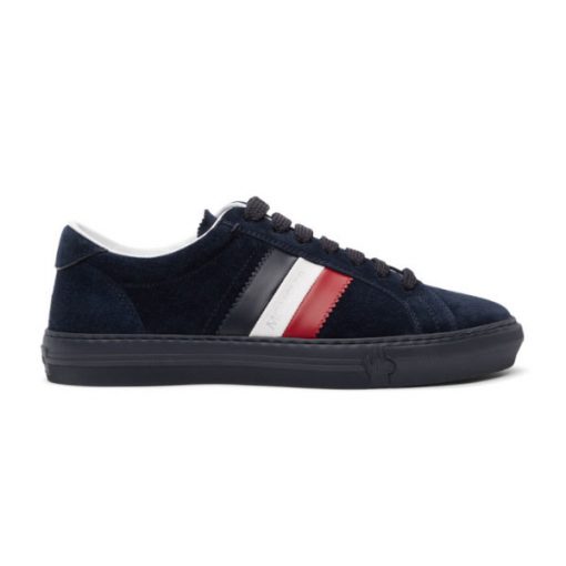 MONCLER NAVY SUEDE NEW MONACO SNEAKERS - MCS010