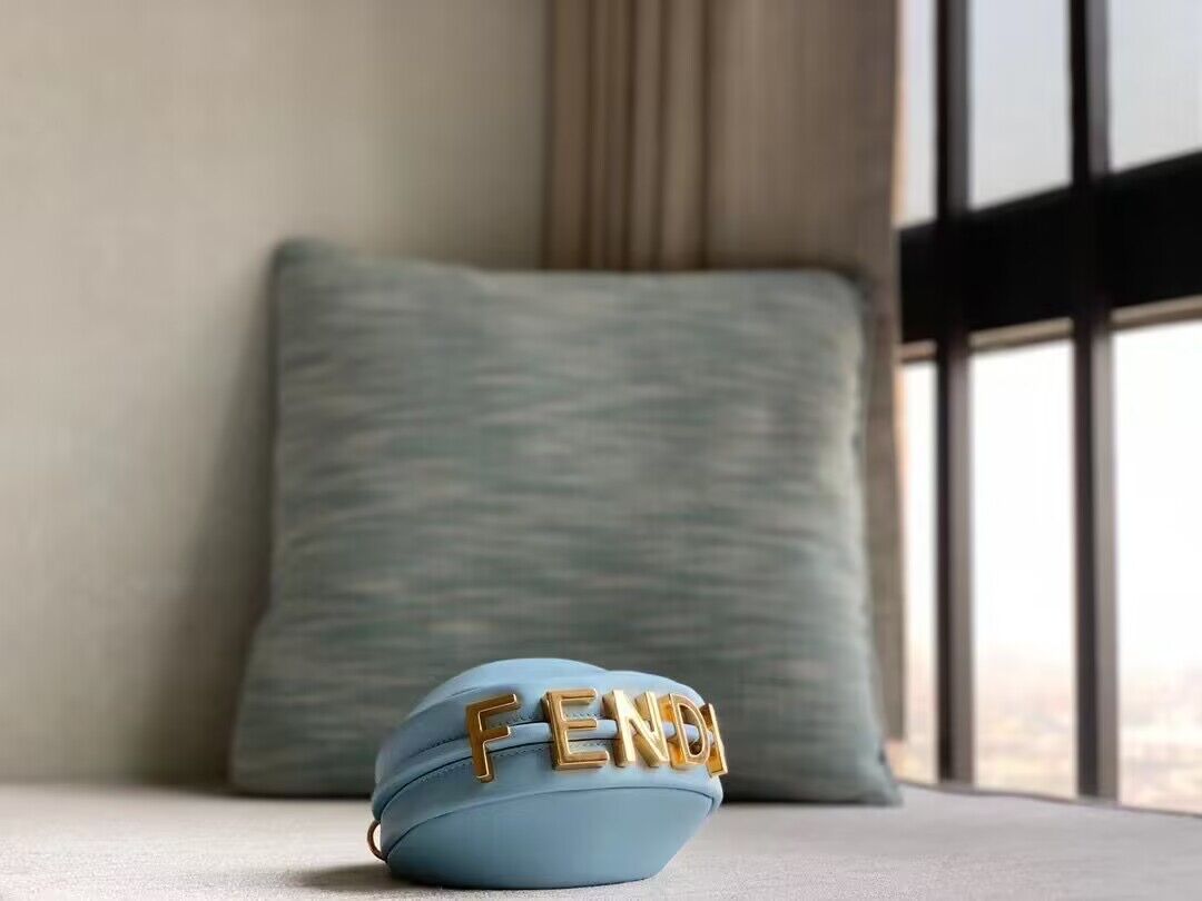 NANO FENDYGRAPHY BLUE LEATHER CHARM