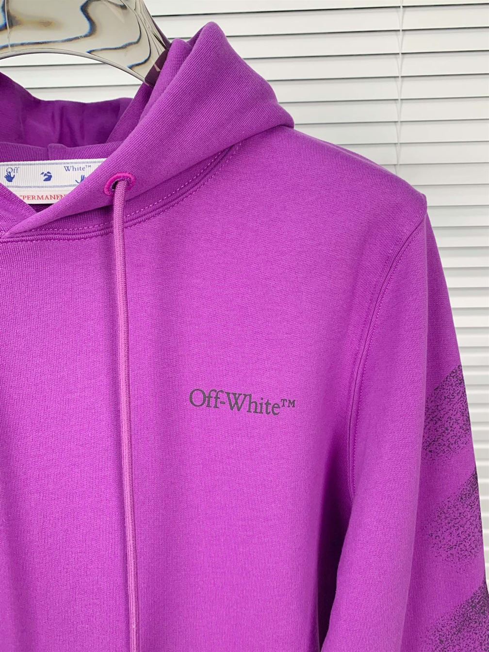 OFF-WHITE ARROWS-PRINT DRAWSTRING HOODIE - OS013