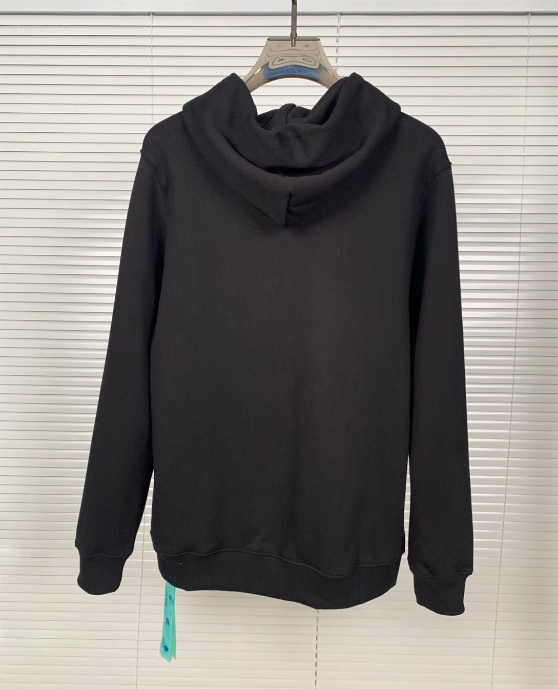 OFF-WHITE BLACK PRINTED HOODIE - OS015